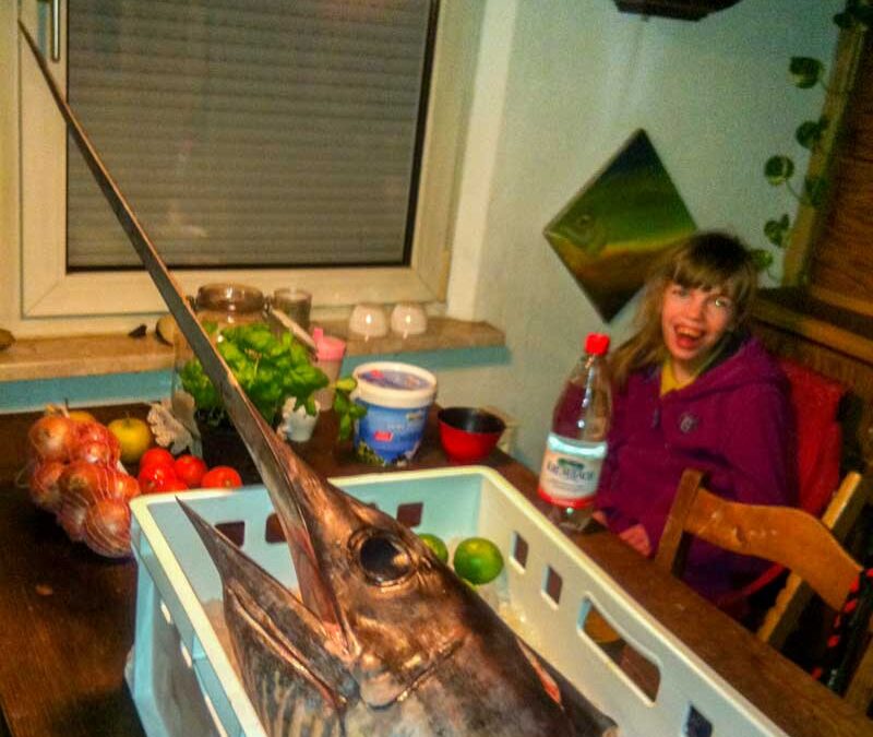 Fische ziehen Lea magisch an